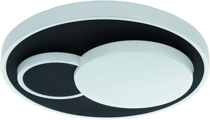 EGLO Lepreso Plafondlamp - LED - 38.5 cm - Wit|Zwart