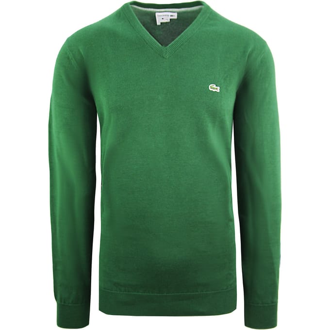 Lacoste Katoenen Heren Trui Groen