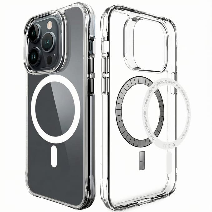 imoshion Hoesje - Geschikt voor iPhone 14 Pro Max - geschikt voor MagSafe case - Transparant