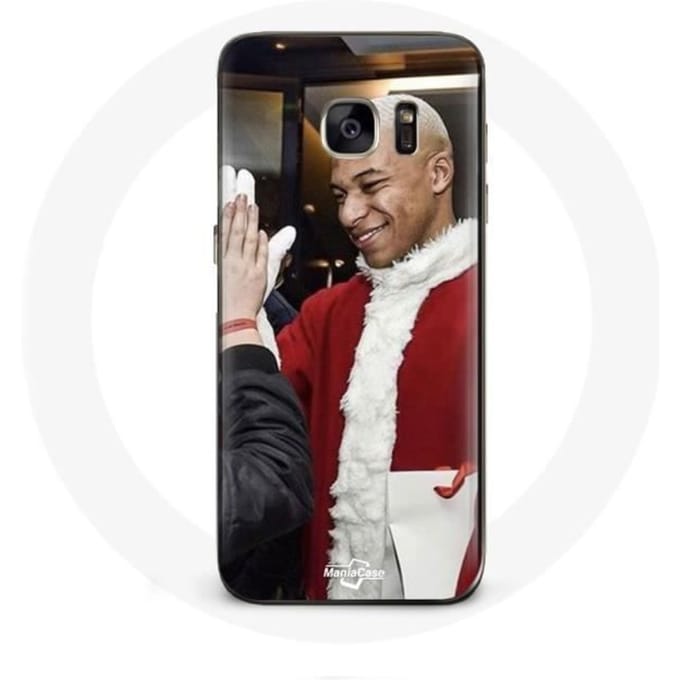 Coque pour Samsung Galaxy S7 Mbappé Foot Joyeux noël