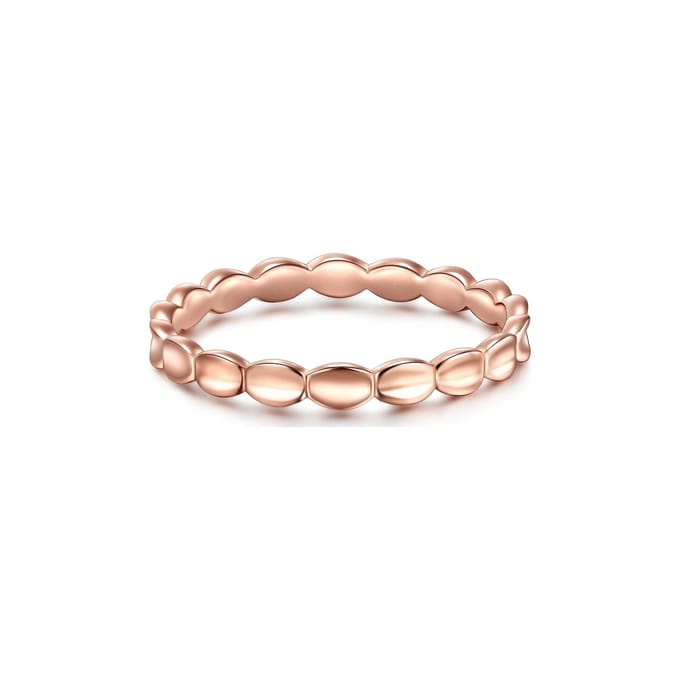 Gems München Dames Dames ring 925 sterling zilver 54 Roségoud 32019742