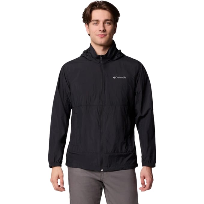 Columbia Loop Basin Windbreaker Jacket, Mannen, Zwart, Jasje, maat: M