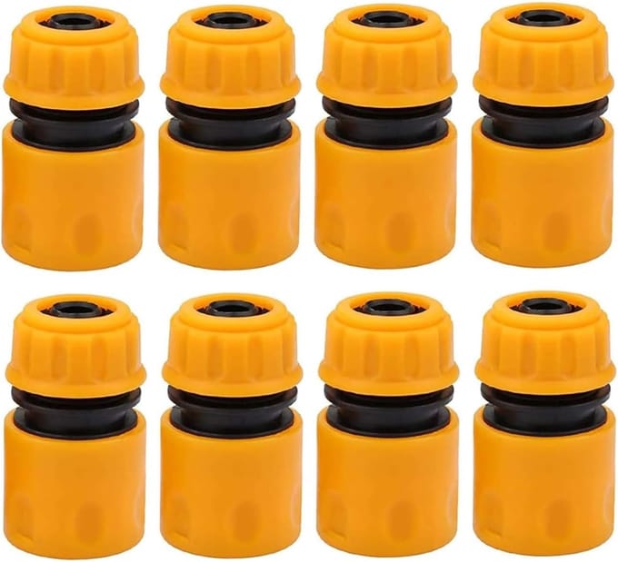 Set van 8 Tuinslang Koppelingen - Snelle Slangconnector voor Waterkraan en Tuinslang Verbinding