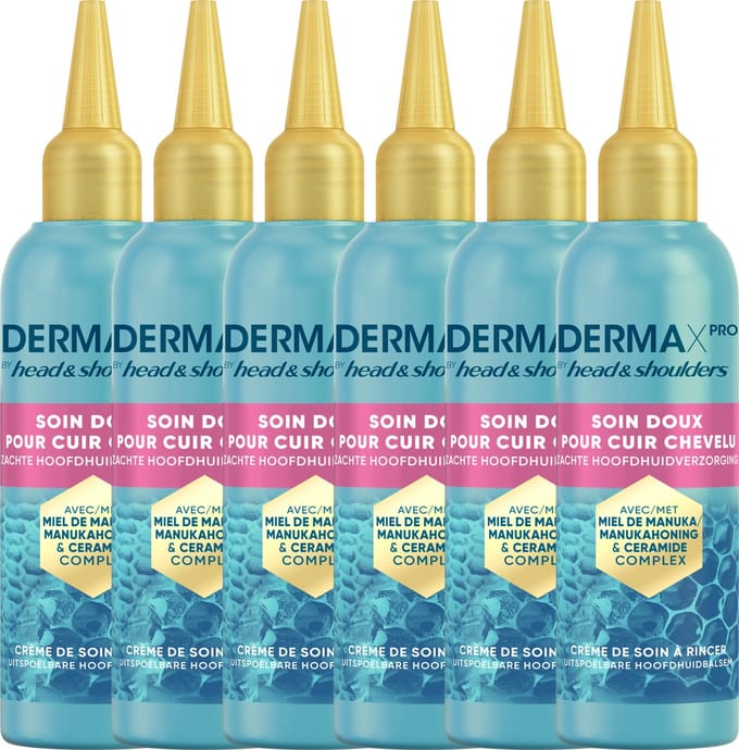 DermaXPro by Head & Shoulders Sensitive Zachte Hoofdhuid Serum - Met Manukahoning - 6 x 145ml