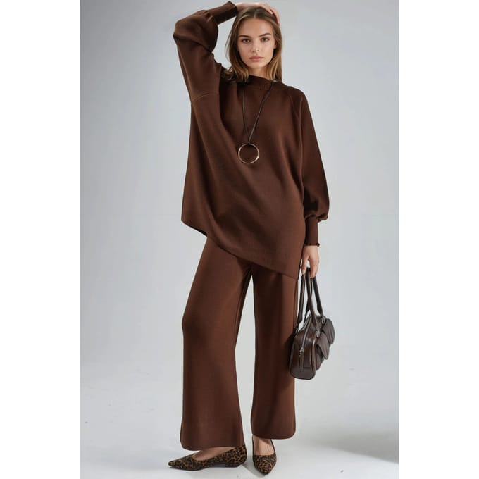 Losse Pastrui & Broek Gebreide Set