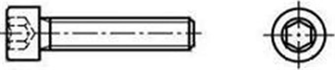 Inbusbout Din912 12.9 Ck M8X45Mm Zwart - 200 stuks