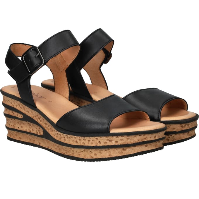 Gabor - Sandalen Hak Zwart 41