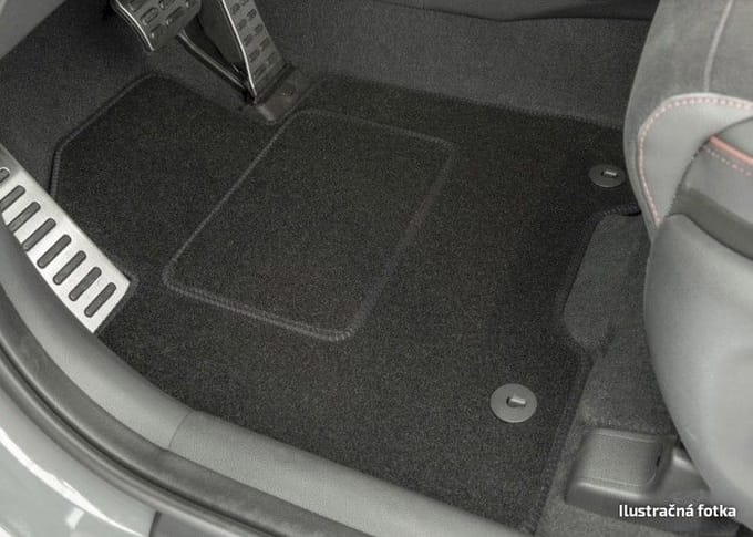 Vloermatten - Renault Megane E-Tech - Zwart velours - 4 stuks - Antislip basis