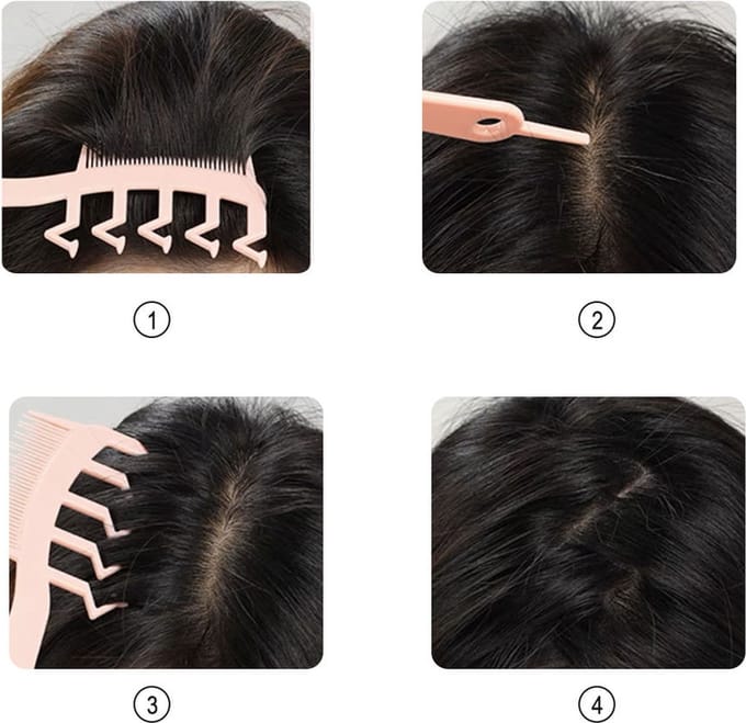 Without Lemon - Dubbelzijdig Z-vorm Haar Kam - Fluffy haar - Volumizer - Pluizig - Kleur: Zwart