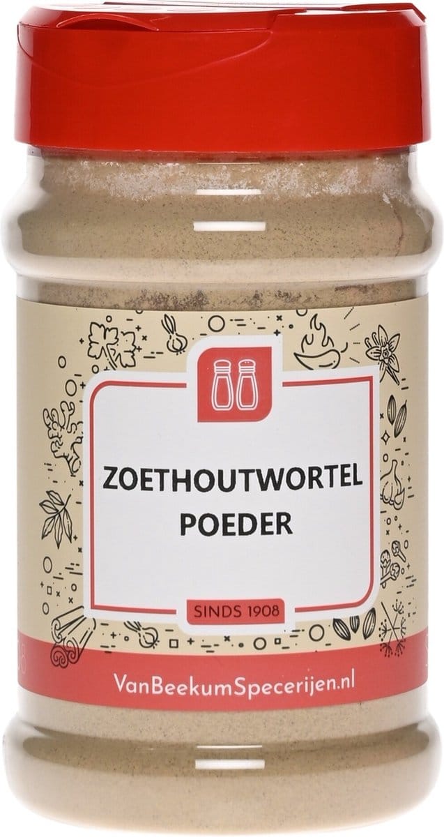 Van Beekum Specerijen - Zoethoutwortel Poeder - Strooibus 100 Gram
