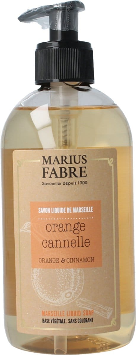 Marius Fabre Zeep sinaasappel-kaneel met pomp 400 Milliliter