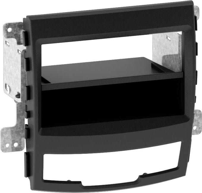 2-DIN Paneel geschikt voor SsangYong Korando (CK) 2010-2013 Kleur: Zwart