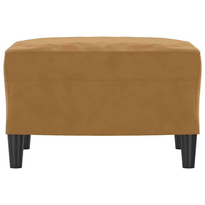vidaXL Voetenbank 60x50x41 cm fluweel bruin