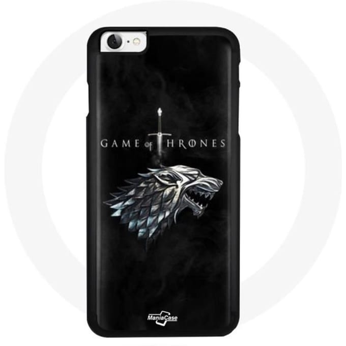 Coque - Maniacase - Iphone SE - Game of Thrones - La maison Stark - Souple Noir noir