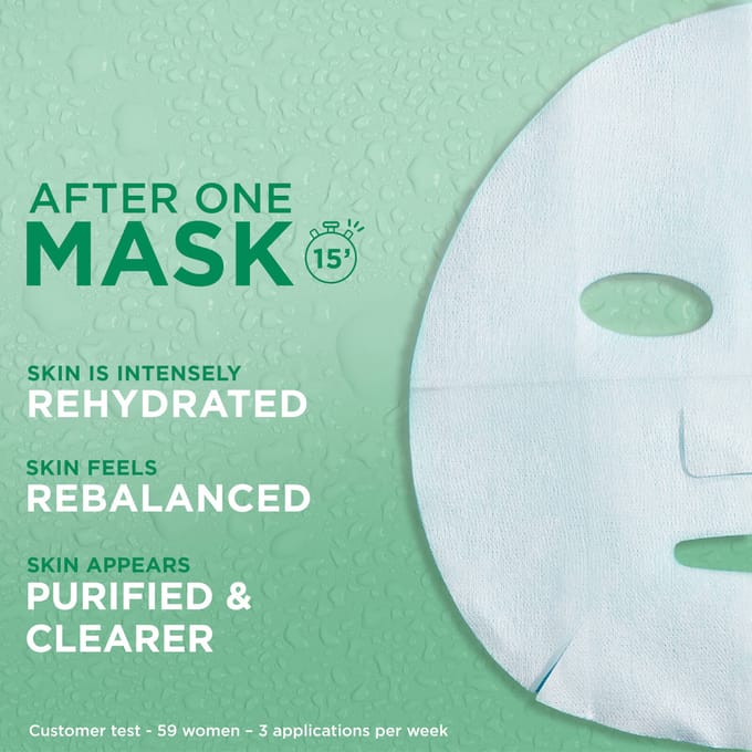 Garnier Moisture Bomb Super Hydrating &amp; Rebalancing Green Tea Tissue Mask 1 st