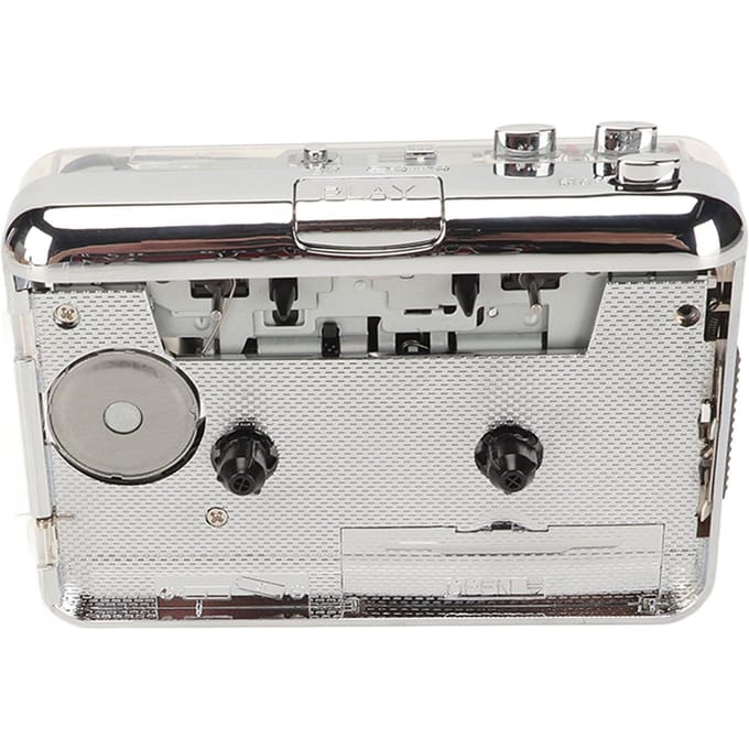 Cassette naar MP3 Converter Retro HiFi Stereo Geluid USB Cassettespeler met Transparante Behuizing