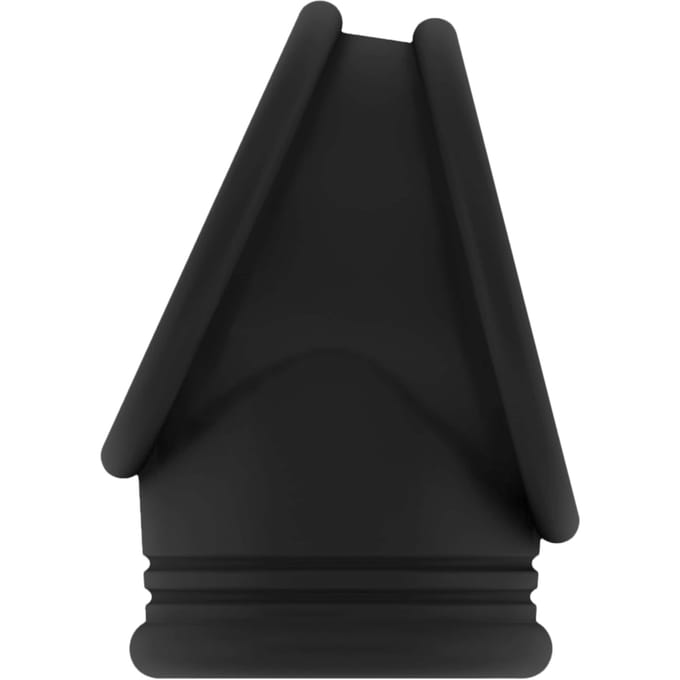 No.48 - Cockring with Ball Strap - Black