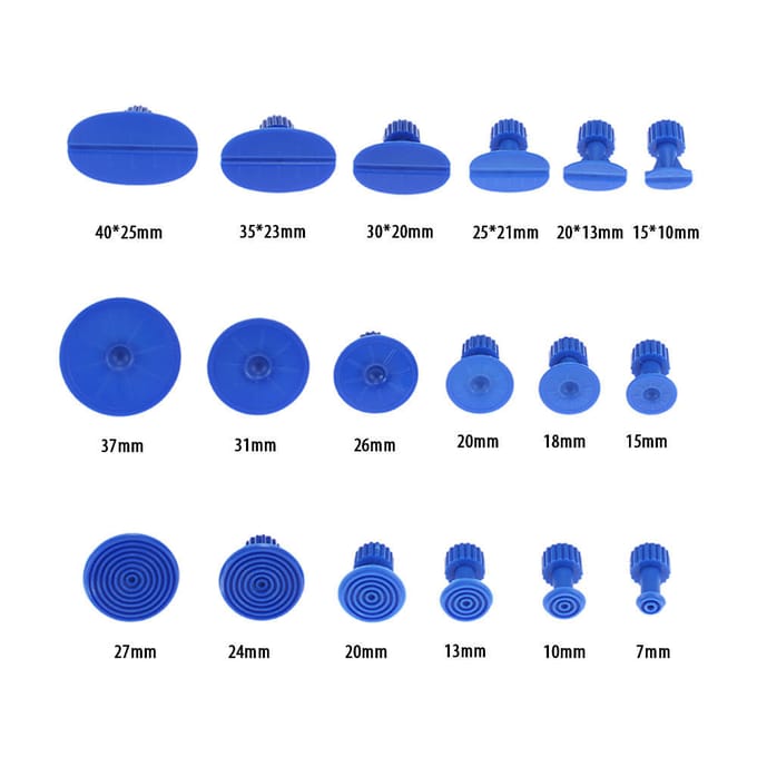 18 stuks auto-auto-deukreparatietabs blauw blauw