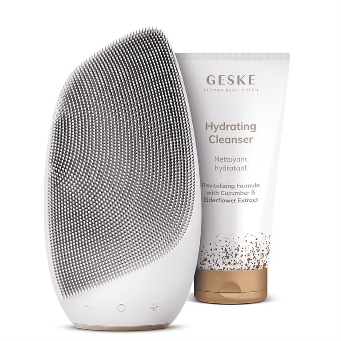 GESKE | SmartAppGuided™ Sonic Thermo Gezichtsborstel | 6 in 1 | Farbe: Starlight + Gratis cosmetica