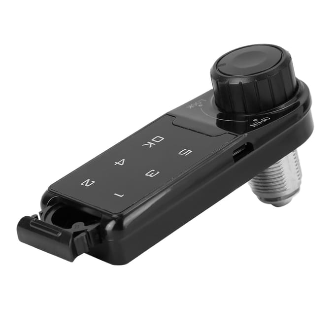 Serrure à combinaison électronique à clavier tactile pour classeur, casier, tiroir (L = 30 mm) black