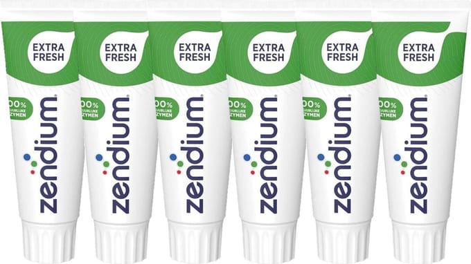 Zendium Tandpasta Extra Fresh - Voordeelverpakking 6 x 75 ml