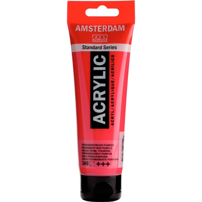 Amsterdam Standard Series Acrylverf Tube 120 ml Permanentrood Purper 348