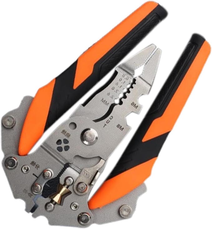 Multifunctionele Stripper - Draadknipper - Klusjes Binnen en Buiten - 14 Functies - 35 cm - Zilver