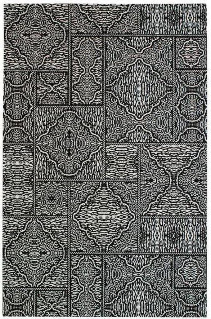 WOOOD Exclusive Renna Vloerkleed - Zwart/Wit - 1x200x300
