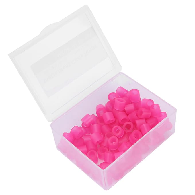 100 stuks Tandheelkundige Kleurcode Ringen Niet-Giftige Siliconen Tandheelkundige Kleurcode Ringen Accessoire Benodigdheden(Mix roze