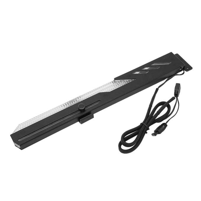 Support GPU ARGB 3Pin 4Pin Coulissant Réglable Installation Facile Support GPU pour Carte Graphique de Bureau gray