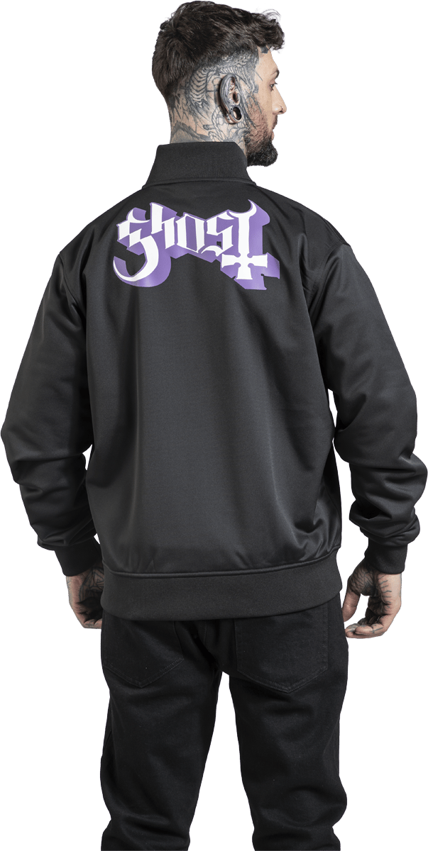 Ghost Trainingsjas - Soccer Trackjacket - S tot 5XL - voor Mannen - zwart