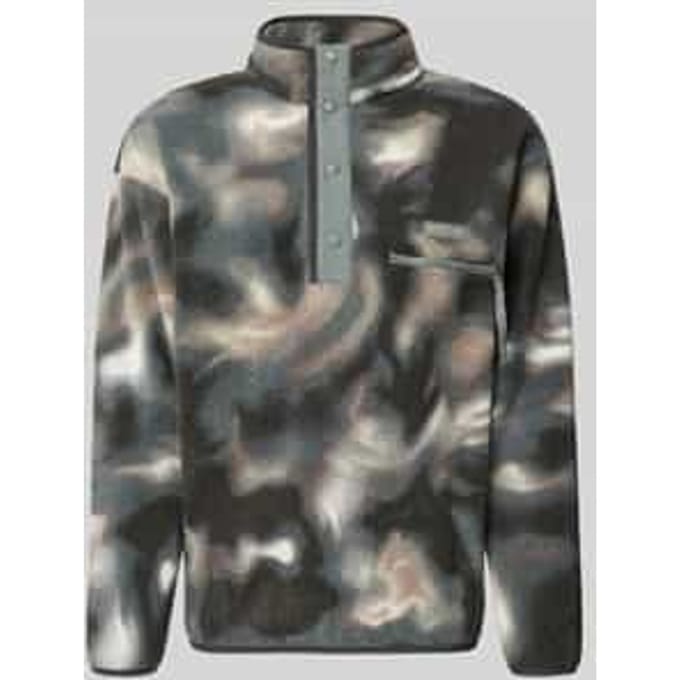 Fleecepullover met labelpatch model 'HELVETIA'
