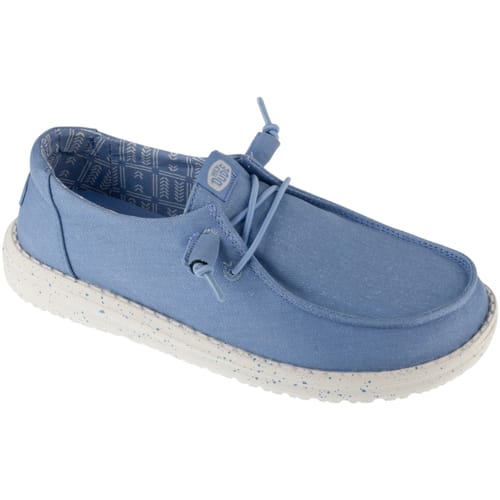 HEYDUDE - Wendy Stretch Canvas Dames Instappers Hydrangea Blue - Maat 36