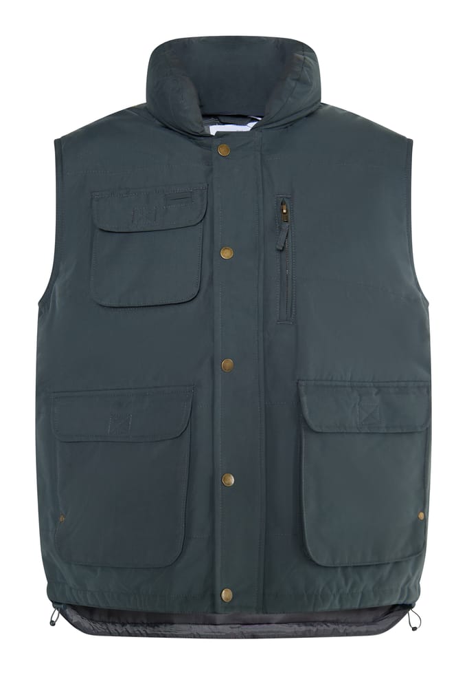 Mo Gewatteerd vest Heren Houtskool