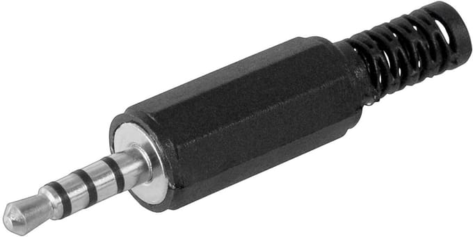 Goobay Jackplug 3,5mm (stereo), 3,5 mm jackplug (4-polig, stereo)