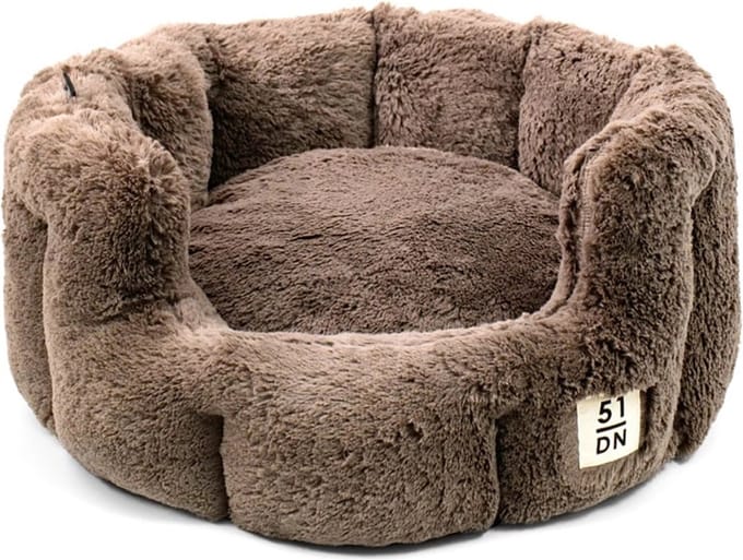 51 Degrees North 51 - Supersoft - Round Softbed - Dark Brown - S: 4