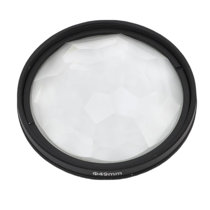 49mm Kaleidoscoop Prisma Lensfilter Optisch Glas Camera Speciaal Effect Filter voor DSLR Mirrorless Camera's Fotografie white