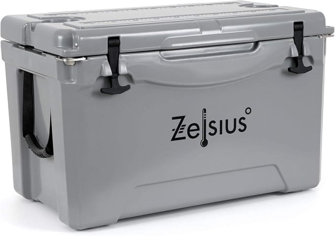 Koelbox - Isolatiebox Thermobox - Buitenactiviteiten Opslag - Luchtdicht Afsluitbaar - 50 Liter - Grijs