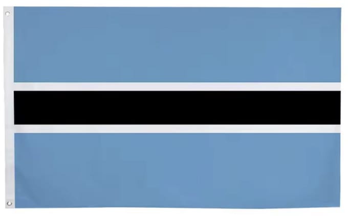 Vlag van Botswana - Botswana Flag - 150/90CM - Polyester - Landen - Vlaggen - WK - CHPN