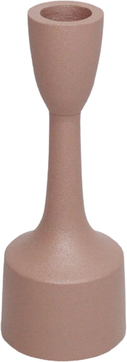 Kandelaar - Branded by - kandelaar Ditte roze - 15 cm hoog
