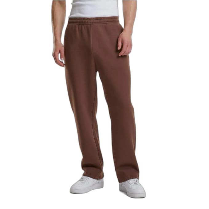 Urban Classics - Fluffy Trainingsbroek - M - Bruin
