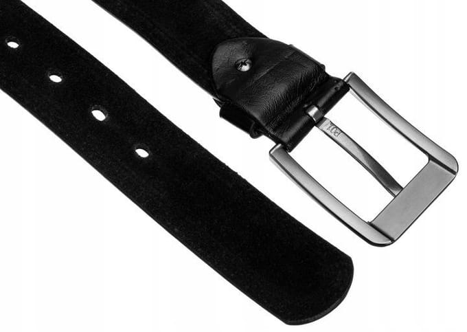 Brede PU+leren riem LB-7-0-120 Zwart 6582