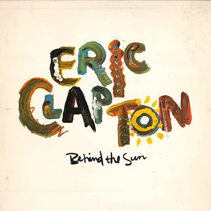 LP Plaat ERIC CLAPTON Behind The Sun 125166 WARNER BROS 1985 VS Rock Gebruikt brown