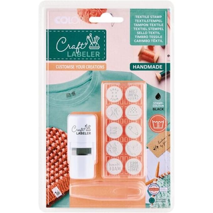 COLOP Craft Labeler textielstempel "Handmade"