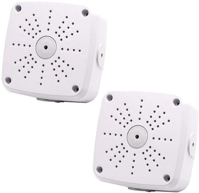 Camera Aansluitkast - Dome Camera Box - Kabel Verbergen - Universele Montage - Diameter 13cm - Wit