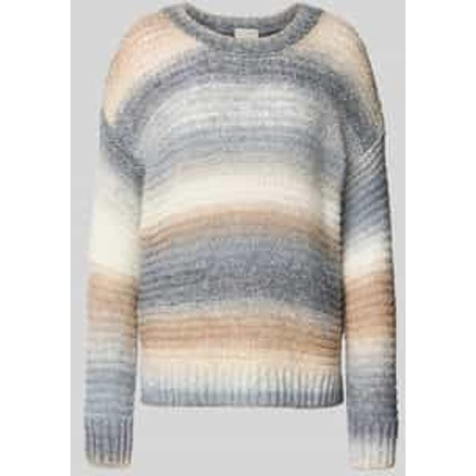 Gebreide pullover van wolmix met ronde hals