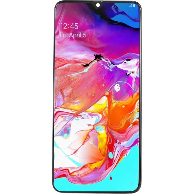 Écran Numériseur LCD avec Cadre pour Samsung Galaxy A70 A705 6,7 Pouces Assemblage Écran Tactile Remplacement avec pink