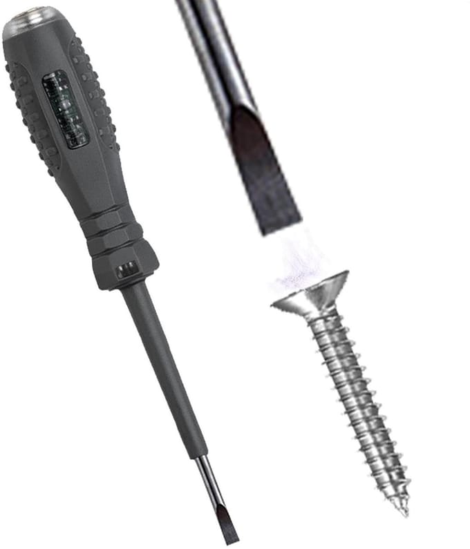 Digitale Spanningsmeter - Spanningstester Pen - Elektrische Installatie - Automatische Detectie - 16 cm - Geel