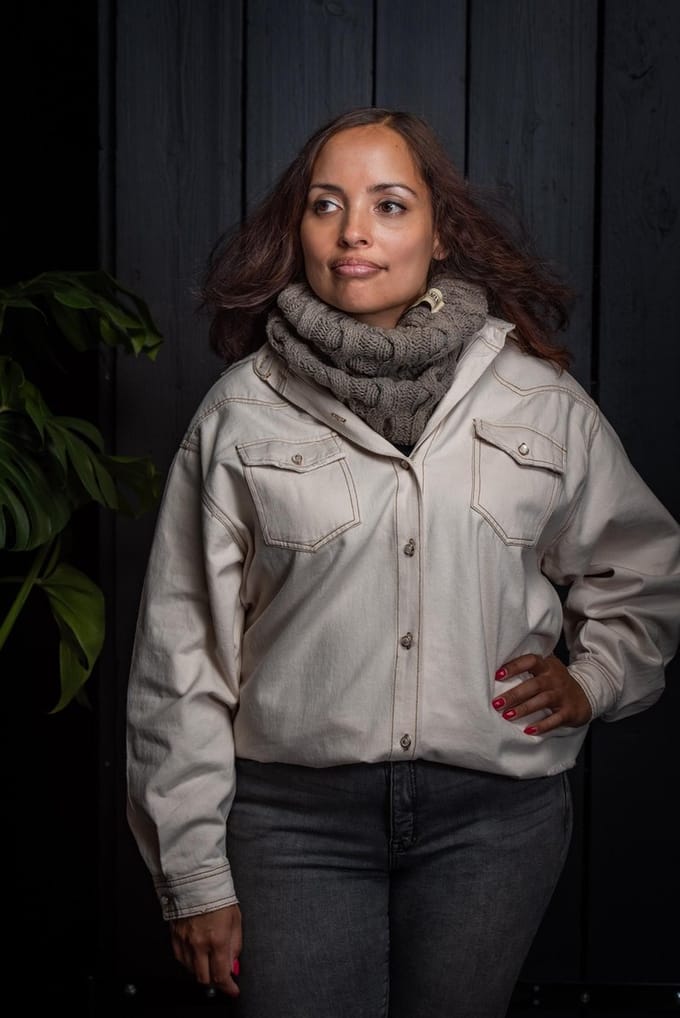 Twelve Million - Colsjaal - Duurzaam Gerecyclede Denim - "Denali''  - Camel