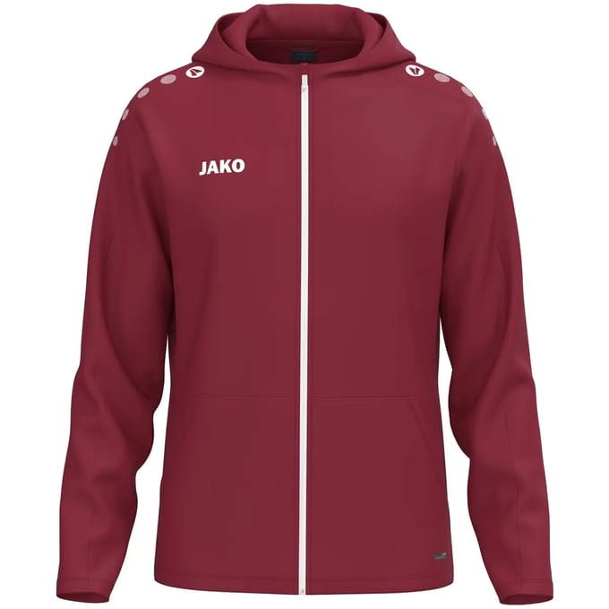 Jako One Jas Met Kap Heren - Bordeaux | Maat: XL